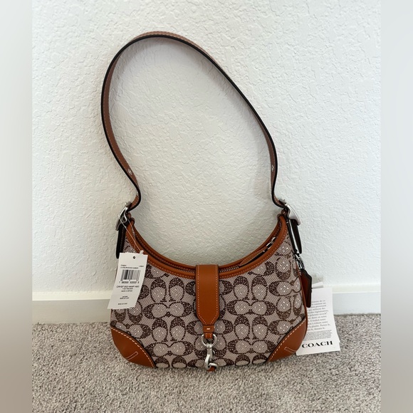 The Coach Originals Hamptons 2005 Crystal Signature Jacquard Hobo Bag NWT!🤎 - Picture 3 of 12